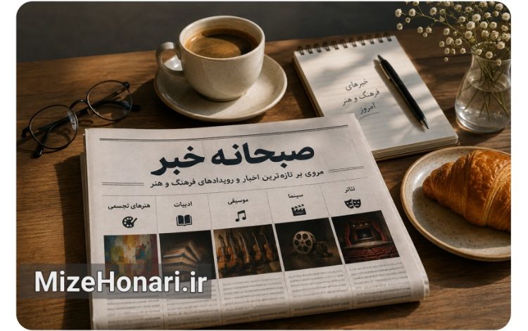 صبحانه خبر میزهنری؛ مروری بر تازه‌ترین اخبار تئاتر، سینما، موسیقی، ادبیات، هنرهای تجسمی و رویدادهای فرهنگی ایران و جهان